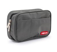 Starplast Estuches 1 Cremallera, Múltiples Bolsillos, Rectangular, Compacto, 3 Colores, para Estudiante Secundaria o Universidad - Gris