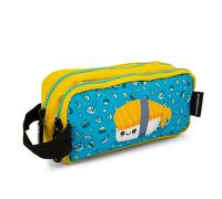 Starplast Estuches de diseños Escolares - 2 Compartimentos, Colgador, Tela Extra Resistente, Uso Escolar, Universidad - Sushi