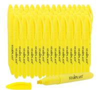 Starplast Pack 25 Marcadores Amarillos Fluorescente, subrayador Punta Bisel, Secado Rápido, Rotuladores Amarillos para Adultos Niños en Hogar Escuela Oficina