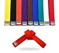 Starpro Karate Arti Marziali Cinture - Gear Judo Taekwondo Design Durevole e Leggero | Classificazione Cintura 9 Colori 100% Cotone Sette Punti | 240 cm 280 cm 320 cm (Rojo, 240cm)