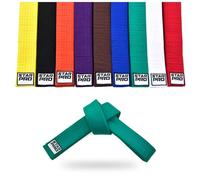 Starpro Karate Arti Marziali Cinture - Gear Judo Taekwondo Design Durevole e Leggero | Classificazione Cintura 9 Colori 100% Cotone Sette Punti | 240 cm 280 cm 320 cm (Verde, 240cm)