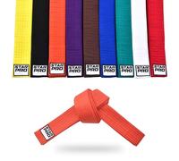 Starpro Karate Arti Marziali Cinture - Gear Judo Taekwondo Design Durevole e Leggero | Classificazione Cintura 9 Colori 100% Cotone Sette Punti | 240 cm 280 cm 320 cm (Naranja, 320cm)