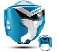 Starpro T20 Boxing Headguard - PU Leather - Muay Thai Kickboxing Training Protection and Fighting Headgear - Varias Tallas