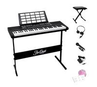 StarQuest sq-kb61kep Teclado electrónico portátil de 61 teclas - Piano digital para músicos principiantes y experimentados, multifunción y calidad de sonido superior