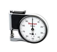 Starrett 1010RZZ- Indicador de bolsillo de calibre de 0,25 pulgadas, esfera blanca, 0 - 100 lectura, rango de 0 - 0,27 pulgadas, graduación de 0,001 pulgadas.
