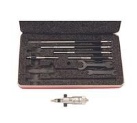 Starrett 124AZ: Juego de micrometros interiores de varilla sólida, rango de 5,7 cm, graduación de 0,001 pulgadas, precisión de +/-0,0001 pulgadas, con funda