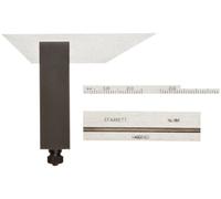 Starrett 14MD - Escuadra doble de acero endurecido, cabeza de tierra y hoja, 50 mm de tamaño