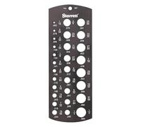 Starrett 187 Jobbers' Drill Gage, endurecido, acabado negro mate, 1/16 - 1/2" de diámetro gama