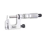Starrett 220MXRL-25 Mul-T-Anvil Micrometer, Ratchet Stop, Lock Nut, Carbide Faces, 0-25 mm Rango, 0.01 mm Graduación