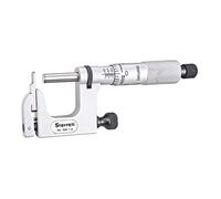 Starrett 220XRL-1 Mul-T-Anvil Micrometer, Ratchet Stop, Lock Nut, Carbide Faces, 0-1" Range, 0.001" Graduation