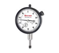 Starrett 25-441/5J- Indicador de dial, diámetro de la vástago de 0,94 cm, parte trasera de la abrazadera en el centro, esfera blanca, lectura de 0-100, rango de 0 - 0,5 cm, graduación de 0,001 pulgadas