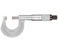 Starrett 256PN-1 - Micrometro tipo disco, entrelazado plano, rango de 0 - 1", graduación de 0,001 pulgadas, precisión de +/-0,00015 pulgadas
