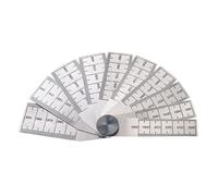 Starrett 269b Acero Templado Calibre cónico, 0,500" - 1" Rango, 0.001 "Graduación, 2 - 3/4" de longitud, 10 hojas