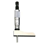 Starrett 443Z-3RL - Medidor de profundidad con media base, tipo micrometro, rango de 0 - 3 pulgadas, graduación de 0,001 pulgadas, precisión de +/-0,0001 pulgadas