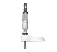 Starrett 443Z-6RL Vernier Medidor de profundidad con media base, tipo micrómetro, rango de 0-6 pulgadas, graduación de 0.0000 pulgadas, precisión de +/-0.000 pulgadas