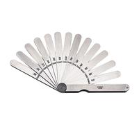 Starrett 467 espesor Gage Set con hojas rectas, 0.0015 - 0,2 cm grosor, 4 - 1/2 "de largo, 13 hojas
