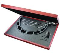 Starrett 714MEEFLZLCD - Micrómetro de yunque intercambiable, dedal de fricción, tuerca de bloqueo, rango de 400 - 500 mm, graduación de 0,001 mm, precisión de +/-0,008 mm