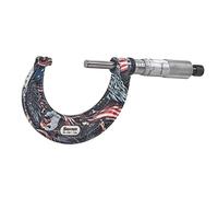 Starrett APT436.1XRL-2 Micrómetro exterior, dedal Rachet, eje de yunque de carburo, rango de 1 a 2 pulgadas