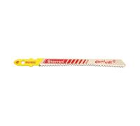 Starrett, Blíster de 5 Hojas de sierra de calar Bimetal Unique, Especial Metal, color amarillo, 50 mm - 24D - BU224-5