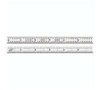 Starrett c303sr-6 regla de acero semi-flexible con (., estilo de 3R., Longitud de 6 ", 3/4" Ancho, grosor de 1/50 "