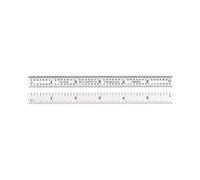Starrett c304r-24 Full regla de acero flexible con, graduaciones, 4R estilo graduaciones, 24 cm de largo, ancho de 3/4 ", 1/50" de grosor