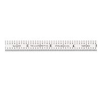 Starrett C306R-6 - Regla de acero flexible con graduaciones de pulgadas, graduaciones 6R, longitud de 15,2 cm, anchura de 1,27 cm, grosor de 0,63 cm