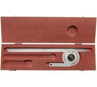 Starrett C359DZZ - Protractor universal de precisión biselado, hasta 360 grados de graduación, tamaño de hoja de 30,5 cm