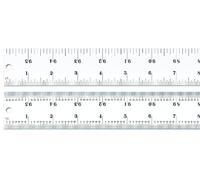 Starrett C404R-48 - Regla de acero templado con muelles pesados con graduaciones de pulgadas, graduaciones de estilo 4R, 122 cm de largo, 3,81 cm de ancho, 0,63 cm de grosor