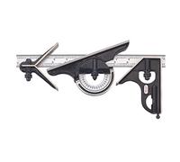 Starrett C435 - 12 - 4R combinación Set Cabezales de, hierro fundido, cromado satinado hoja, 12 ", 4R Grad,