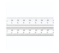 Starrett c604r-12 Spring regla de acero templado con pulgadas., 4R graduación, longitud de 12 ", 1" Ancho, grosor de 3/64 "