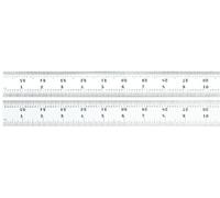 Starrett C607R-36 - Regla de resorte de acero templado con graduaciones de pulgadas, graduaciones de estilo 7R, 91,4 cm de longitud, anchura de 3,81 cm, grosor de 0,95 cm