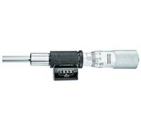 Starrett Cabezal de micrómetro digital de 363 ml, rango de 0 a 25 mm, graduación de 0,01 mm, precisión de +/-0,002 mm, dedal liso, tuerca de bloqueo