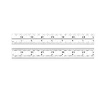 Starrett CB36-4R - Cuchilla cuadrada combinada con graduaciones de pulgadas, juegos y protractor biselado, acabado cromado satinado, graduación 4R, ancho de 2,54 cm, grosor de 0,95 cm, tamaño de 91,4 cm
