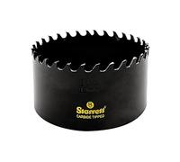 Starrett Ct314 Steel High Performance Triple Chip Tungsten Carbide Tipped Hole Saw, Carbide Teeth, 3 1/4 Diameter, 1 5/8 Cutting Depth, 5/8 18 Thread, Black By Starrett