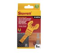 Starrett Cuchilla oscilante bimetálica multiherramienta de corte de inmersión de 10 mm, paquete de 5