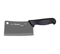 Starrett Cuchillo de carnicero de Chef's - BKB509-6 Cuchillo de cocina profesional rectangular ancho de 150 mm, mango negro