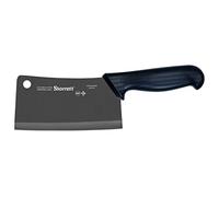 Starrett Cuchillos profesionales de cocina de acero inoxidable para chefs de 200 mm, color negro