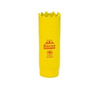 Starrett DCH0078 - Sierra perforadora de corte profundo bimetal de alto rendimiento con dientes HSS de cobalto adicionales, para metales, madera, hierro fundido, plásticos de fibra de vidrio - 22 mm