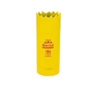 Starrett DCH0100 - Sierra perforadora de corte profundo bimetal de alto rendimiento con dientes HSS de cobalto adicionales, para metales, madera, hierro fundido, plástico de fibra de vidrio, 25 mm