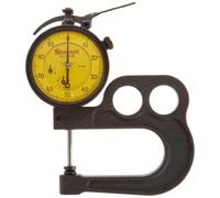 Starrett - Indicador de esfera portátil de lectura de 1015 MB - 881J, calibre de espesor sin funda, 0,01 mm de graduación, 25 mm de alcance, 0 - 100 diales de lectura