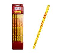 Starrett KBS1232-100 - Hojas de sierra de mano Safe-Flex HSS de 300 mm, borde de corte 32 TPI, para metales no ferrosos, acero inoxidable, tuberías, plásticos, paquete de 100 unidades