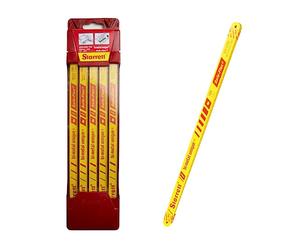 Starrett KBS1232-100 - Hojas de sierra de mano Safe-Flex HSS de 300 mm, borde de corte 32 TPI, para metales no ferrosos, acero inoxidable, tuberías, plásticos, paquete de 100 unidades