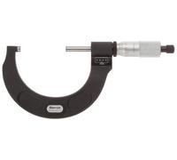 Starrett Micrómetro digital 216MXRL-225, tope de trinquete, tuerca de bloqueo, caras de carburo, rango de 200-225 mm, graduación de 0,01 mm, precisión de +/-0,005 mm