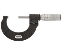 Starrett Micrómetro digital exterior 216XFL-1, dedal de fricción, tuerca de bloqueo, caras de carburo, rango de 0-1 pulgada, graduación de 0.0000 pulgadas, precisión de +/-0.000 pulgadas