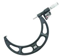 Starrett Micrómetro exterior LCD 733MEXFLZ-275, dedal de fricción, tuerca de bloqueo, caras de carburo, rango de 250-275 mm, graduación de 0,001 mm, precisión de +/-0,007 mm
