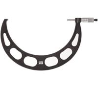 Starrett Micrómetro exterior T436XRL-9, tope de trinquete, tuerca de bloqueo, caras de carburo, rango de 8-9 pulgadas, graduación de 0.0000 pulgadas