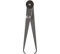 Starrett Pinza de junta interior 37-6, acero, pata plana, rango de 0-6 pulgadas