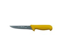 Starrett Professional Boning Knife - BKY103-6 Wide Straight 6 Inch (150mm) Ultra Sharp Sanitized Steel Blade - Yellow Handle Kitchen Chef's Knife (DV8604)