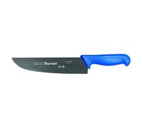 Starrett Professional Chefs Knife - BKL303-10 Wide Straight 10 inch (250 mm) Ultra Sharp Kitchen Knife With Long Lasting Blade - Blue Handle Stainless Steel Chopping Cooking Knife