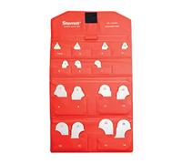 Starrett S167DZRadius - Calibre para radios (sin soporte, acabado satinado, rango de 1/32 - 1/32 pulgadas, aumento de 1/32 pulgadas, 16 calibres)